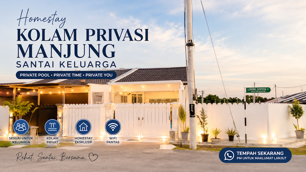 Homestay Kolam Privasi Manjung | Santai Keluarga